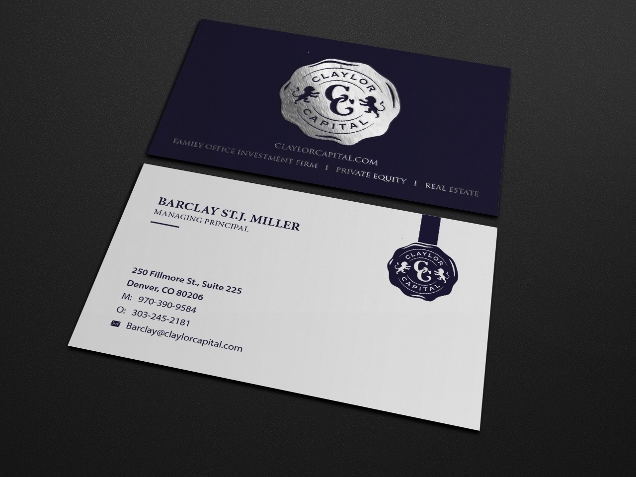 Business Card Design by Riz' for Claylor Capital | Design #20698789