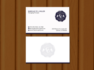 Diseño de Tarjeta de Presentación por Creations Box 2015 para Claylor Capital | Diseño: #20633177