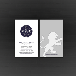 Business Card Design by Creations Box 2015 for Claylor Capital | Design: #20634936