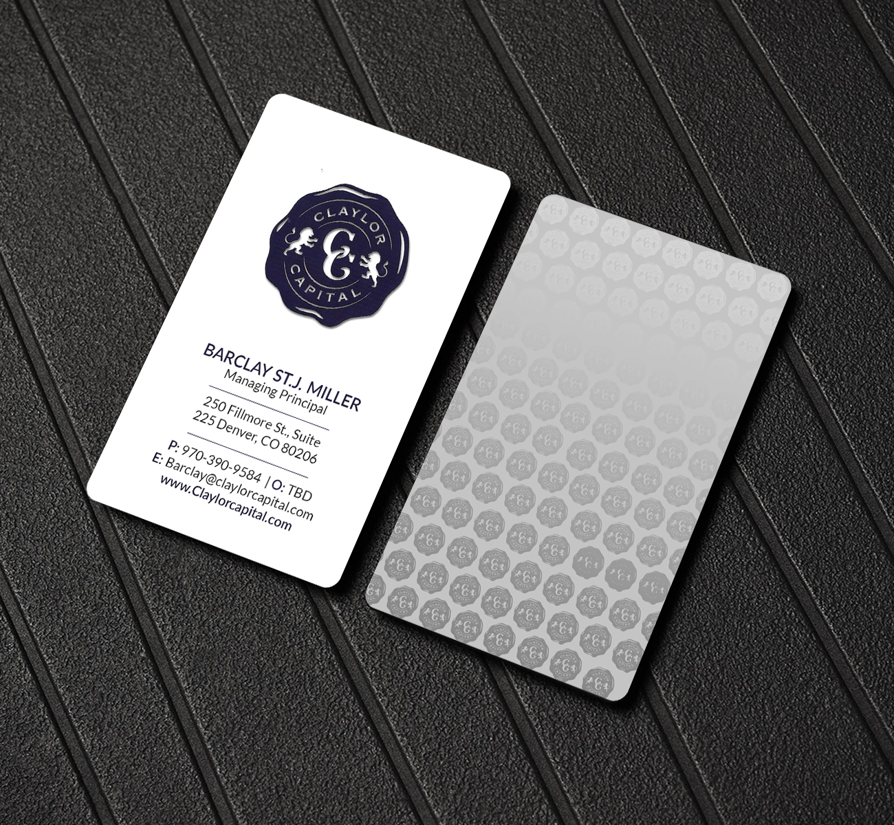 Business Card Design by Creations Box 2015 for Claylor Capital | Design #20634937