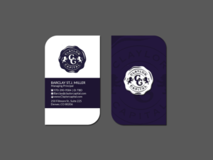 Business Card Design by Creations Box 2015 for Claylor Capital | Design: #20634956