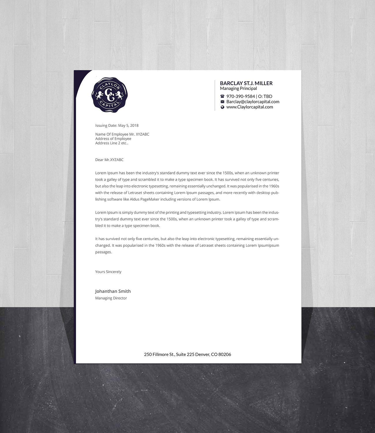 Business Card Design by Creations Box 2015 for Claylor Capital | Design #20634966