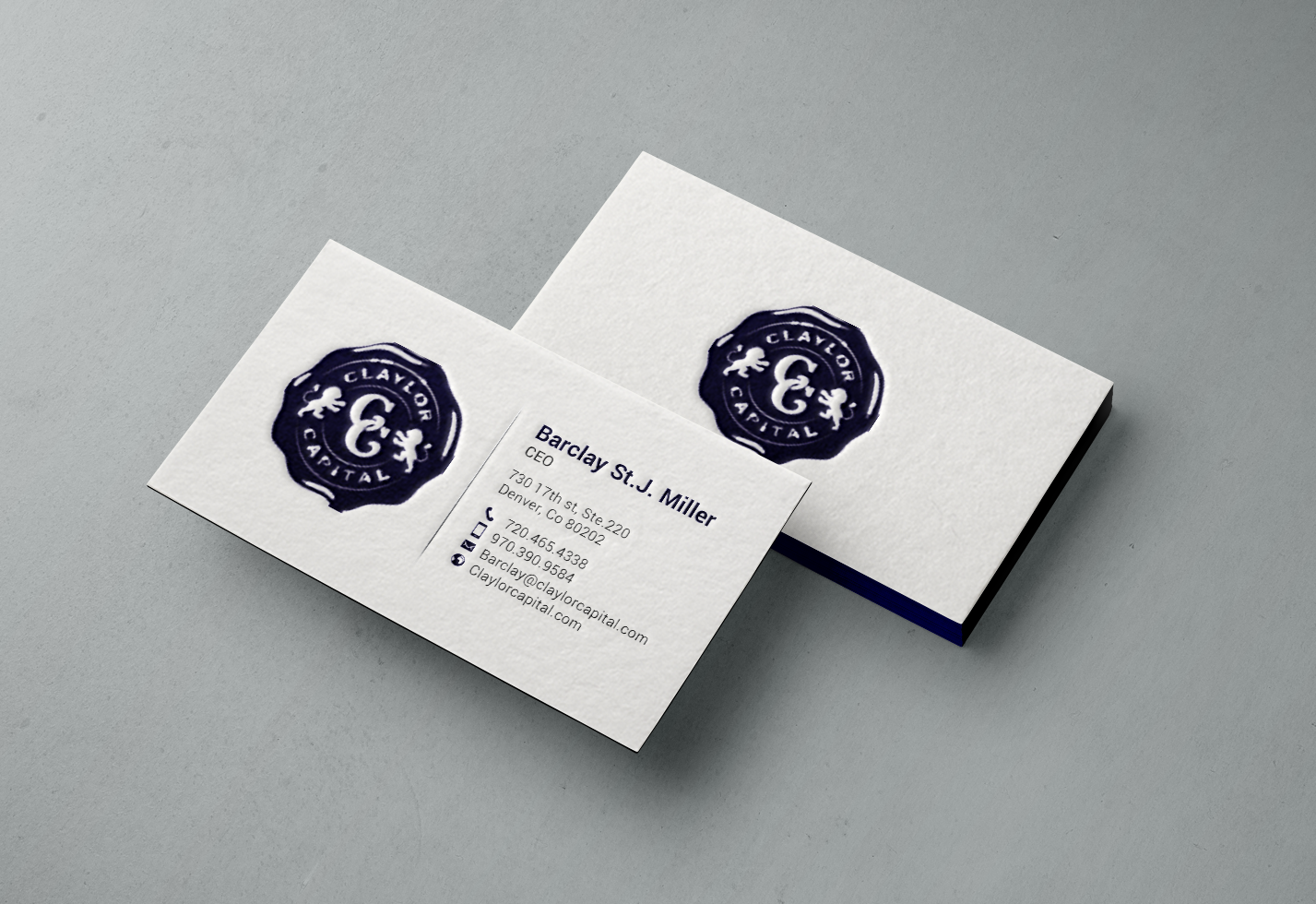 Business Card Design by chandrayaan.creative for Claylor Capital | Design #20631255