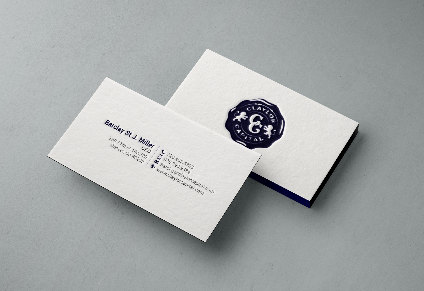 Business Card Design by chandrayaan.creative for Claylor Capital | Design #20631259