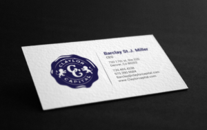 Design de Carte de Visite par chandrayaan.creative pour Claylor Capital | Design : #20631294