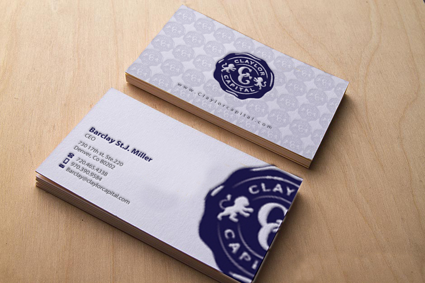 Business Card Design by chandrayaan.creative for Claylor Capital | Design #20631466