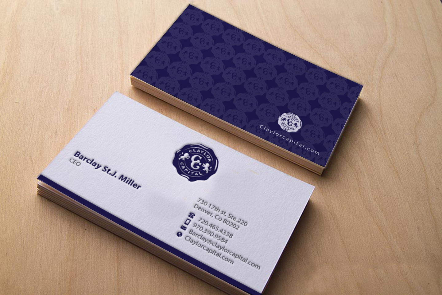 Business Card Design by chandrayaan.creative for Claylor Capital | Design #20631467