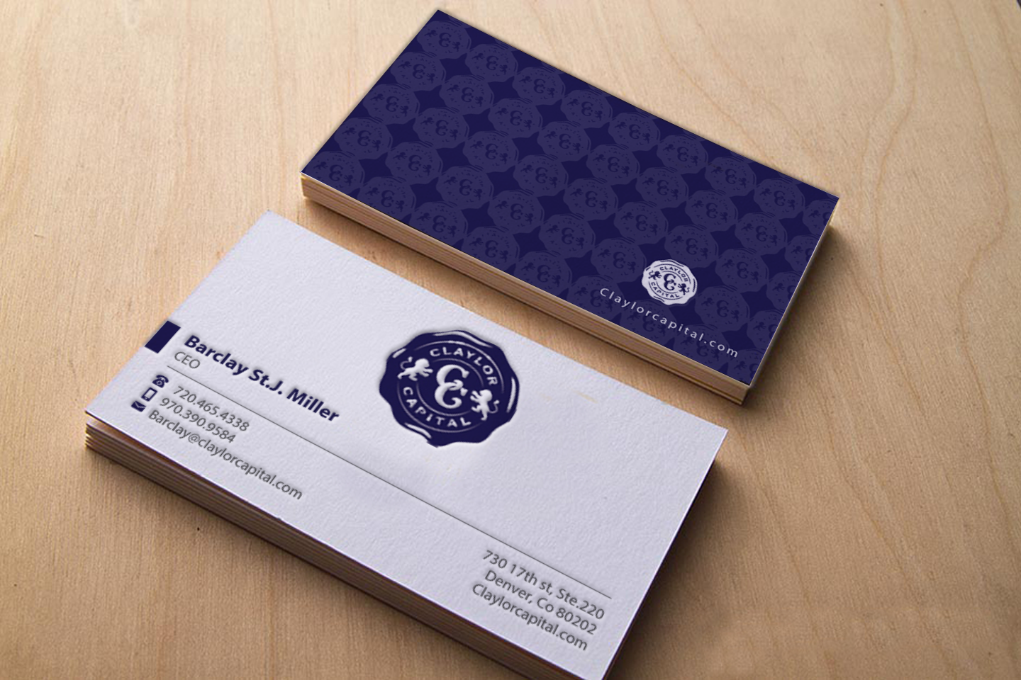 Business Card Design by chandrayaan.creative for Claylor Capital | Design #20631469