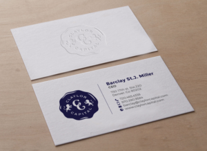 Design de Carte de Visite par chandrayaan.creative pour Claylor Capital | Design : #20634142