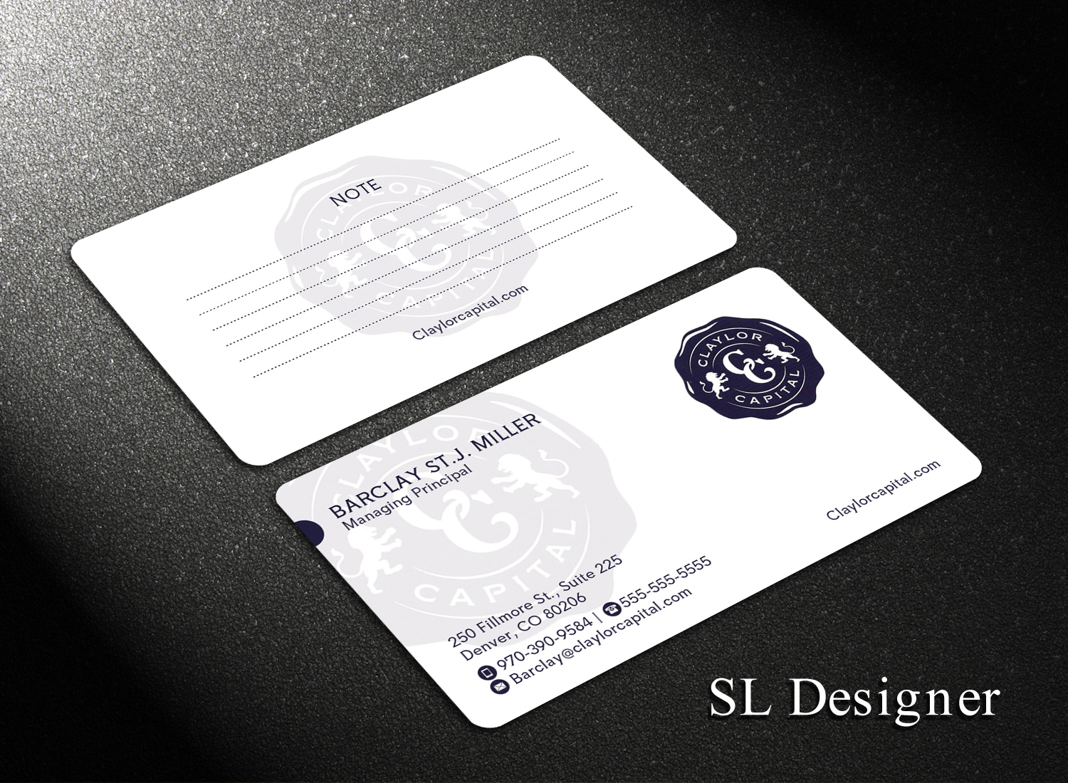 Business Card Design by SL Designer for Claylor Capital | Design #20631398
