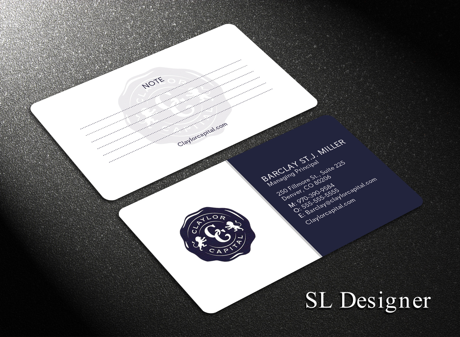Business Card Design by SL Designer for Claylor Capital | Design #20631399