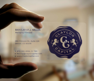 Business Card Design by Tripti Ranjan Gain for Claylor Capital | Design: #20630530
