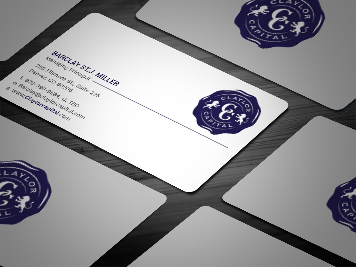 Business Card Design by Tripti Ranjan Gain for Claylor Capital | Design #20630537