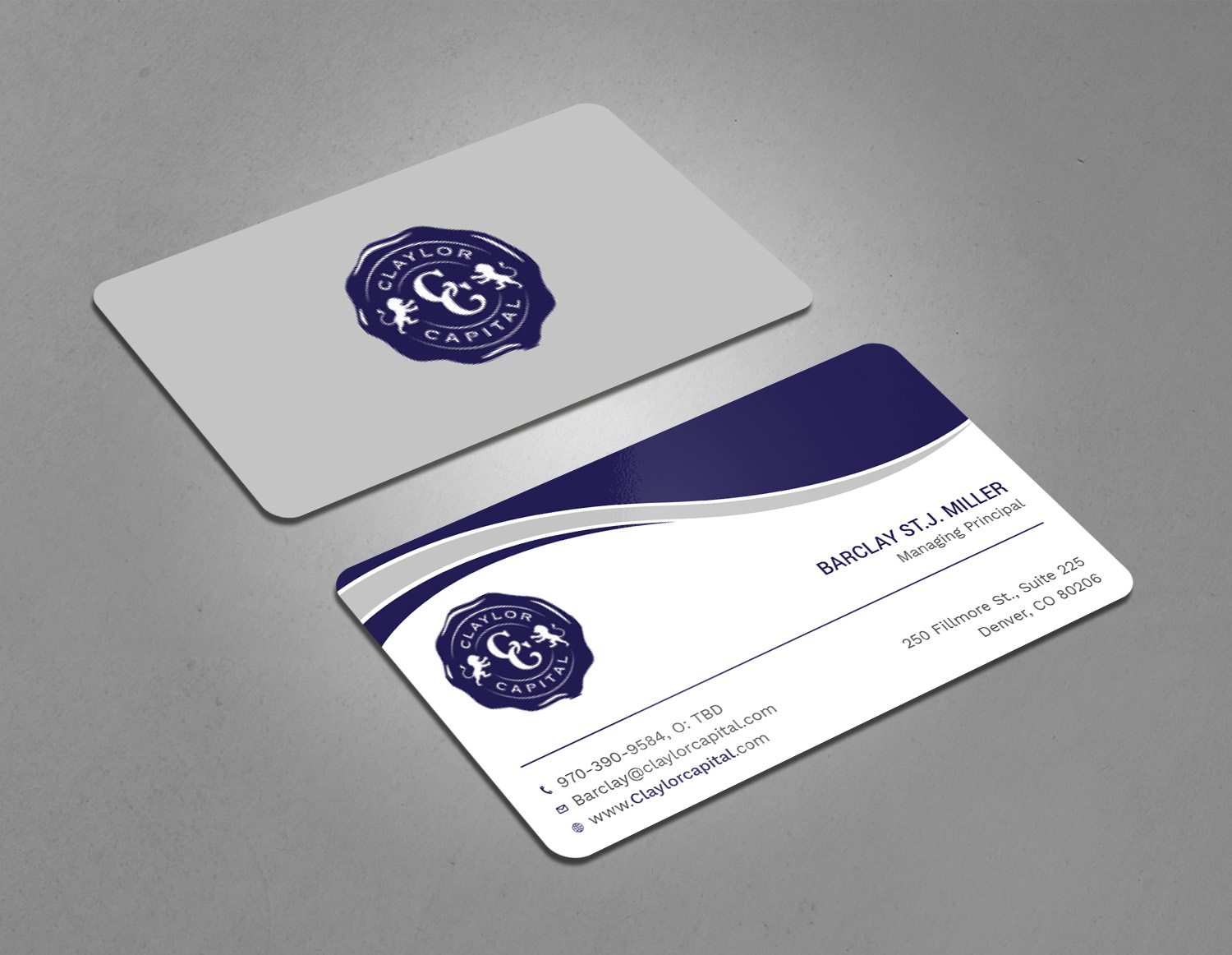 Business Card Design by Tripti Ranjan Gain for Claylor Capital | Design #20630546