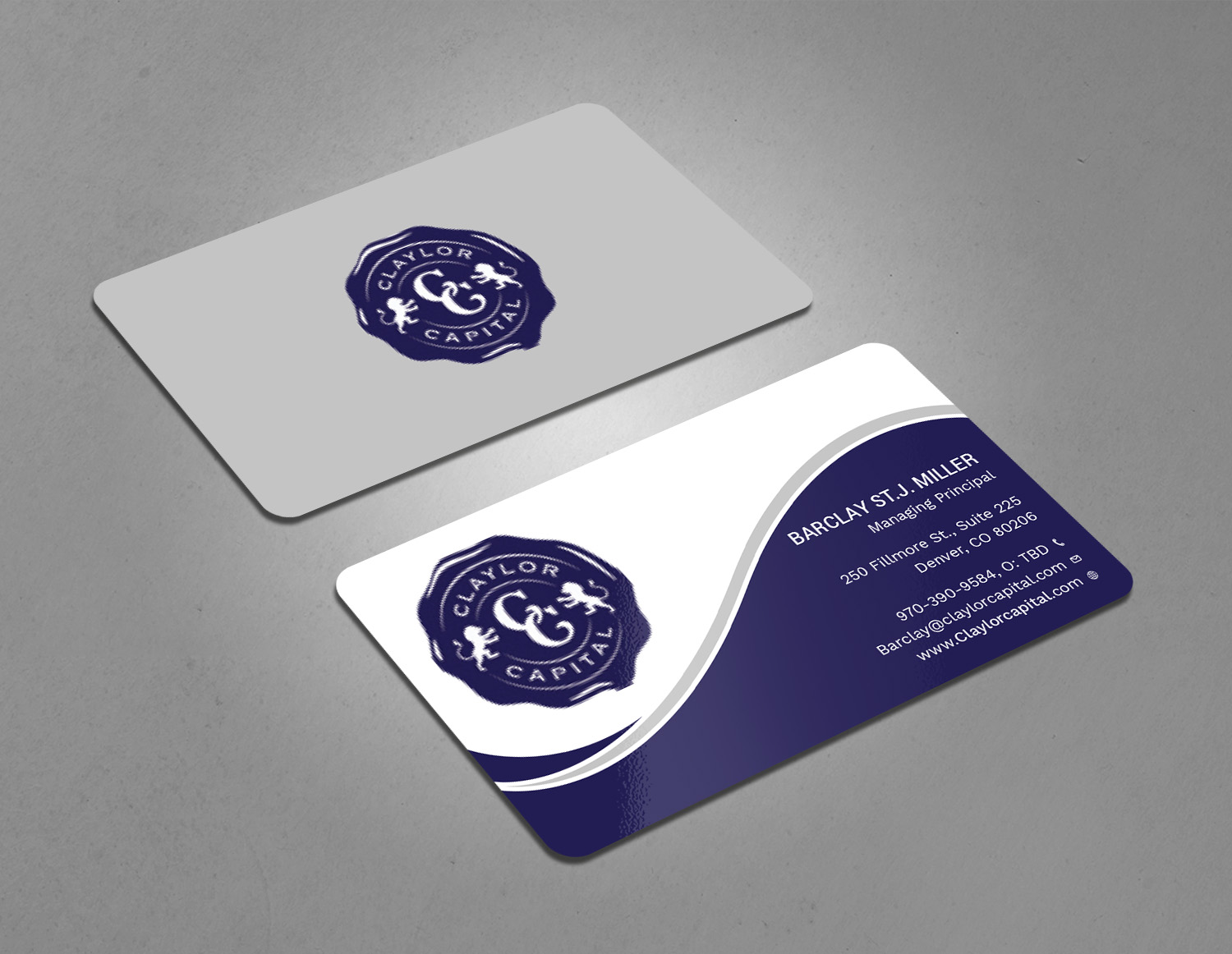 Business Card Design by Tripti Ranjan Gain for Claylor Capital | Design #20630547