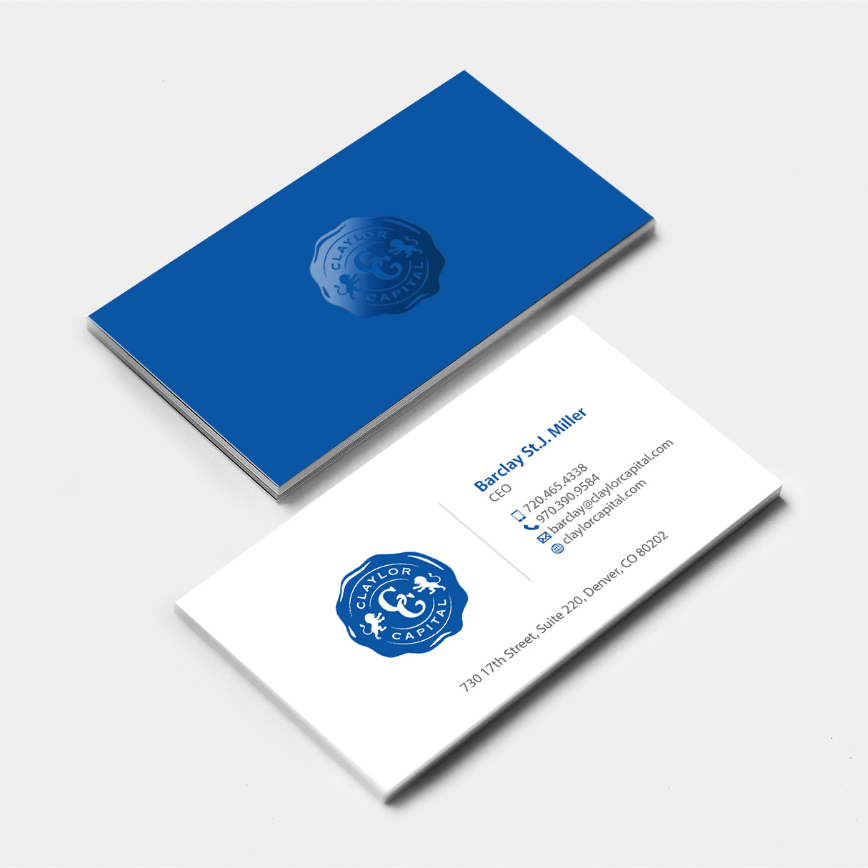 Business Card Design by MDesign for Claylor Capital | Design #20639365
