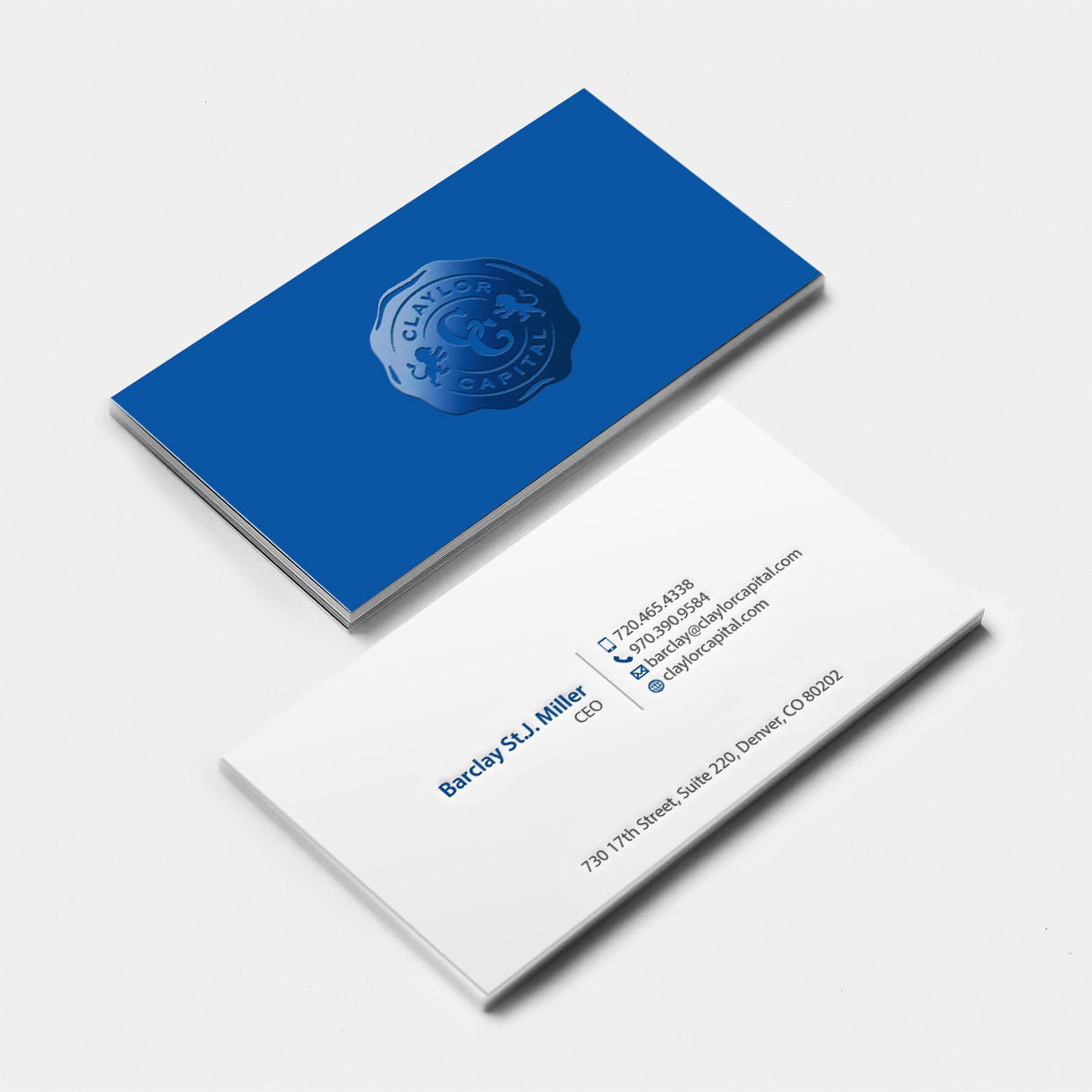 Business Card Design by MDesign for Claylor Capital | Design #20641492