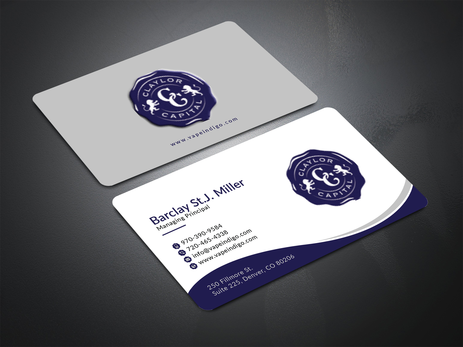 Business Card Design by Bold Pixels for Claylor Capital | Design #20637519