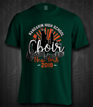 Mandarin High School Choir Trip T-Shirts | T-shirt Design by Jonya