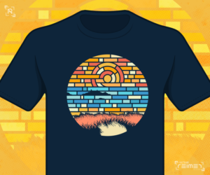 Artistic interpretation of landscape photo for t shirt | Diseño de Camiseta por nreimer