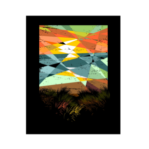 Artistic interpretation of landscape photo for t shirt | Diseño de Camiseta por julia.gnedina