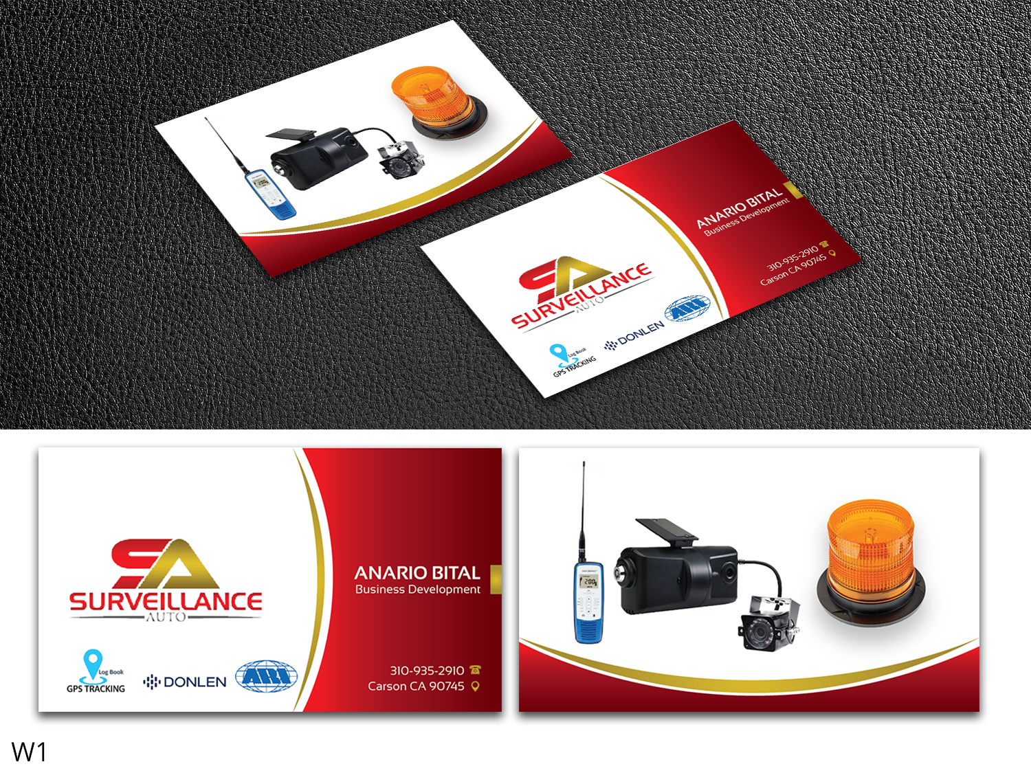 Modern Masculine Business Service Business Card Design For