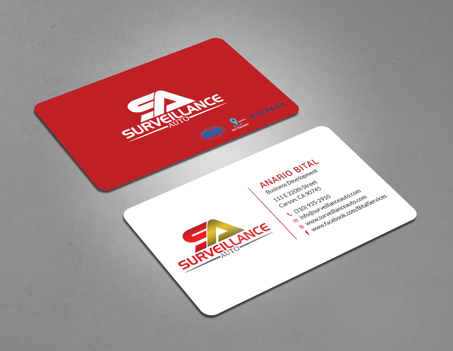 Business Card Design by Tripti Ranjan Gain for Surveillance Auto Installation | Design #20631989