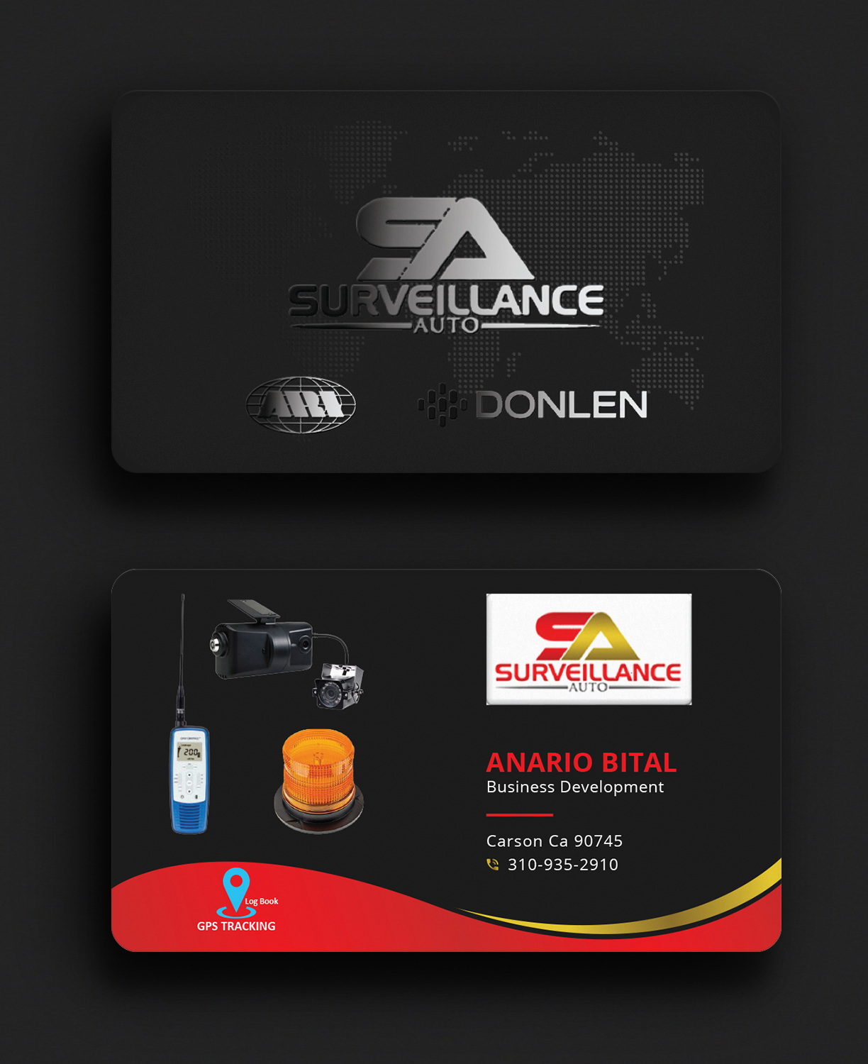 Business Card Design by Bold Pixels for Surveillance Auto Installation | Design #20635097