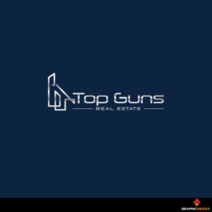 Top Guns Real Estate  | Logo Design by Graphic Bricks