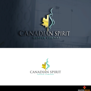 'Canadian Spirit Vapour Company'  (emphasis on Canadian Spirit) | Logo Design by Graphic Bricks