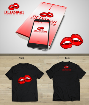 The Lesbian Vampire Book Club (main). Lesbian sci-fi&fantasy books (subtitle). I may consider the subtitle optional if the concept without it is very strong. | Design de Logo par DesignLima