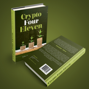 Design the cover for a new all inclusive e-book about crypto currency 