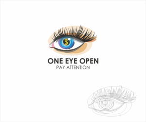 ONE EYE OPEN PAY ATTENTION | Logo Design by Logocraft