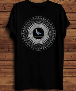 A Celtic Story Line about an Irish Witch and her Pigeon | Diseño de Camiseta por creative gravity
