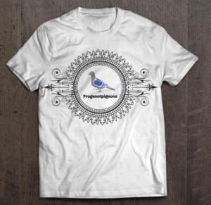 A Celtic Story Line about an Irish Witch and her Pigeon | T-shirt Design by creative gravity