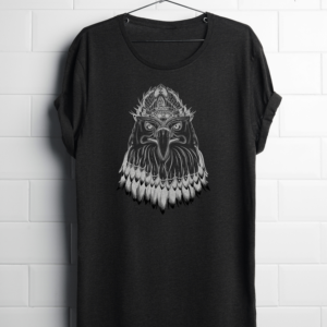 A Celtic Story Line about an Irish Witch and her Pigeon | Diseño de Camiseta por JanuXart