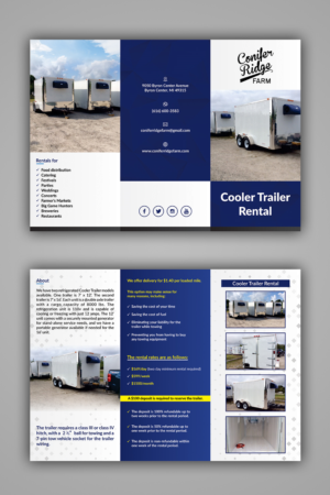 Cooler Trailer Rental Flyer | Design de Flyer par ecorokerz