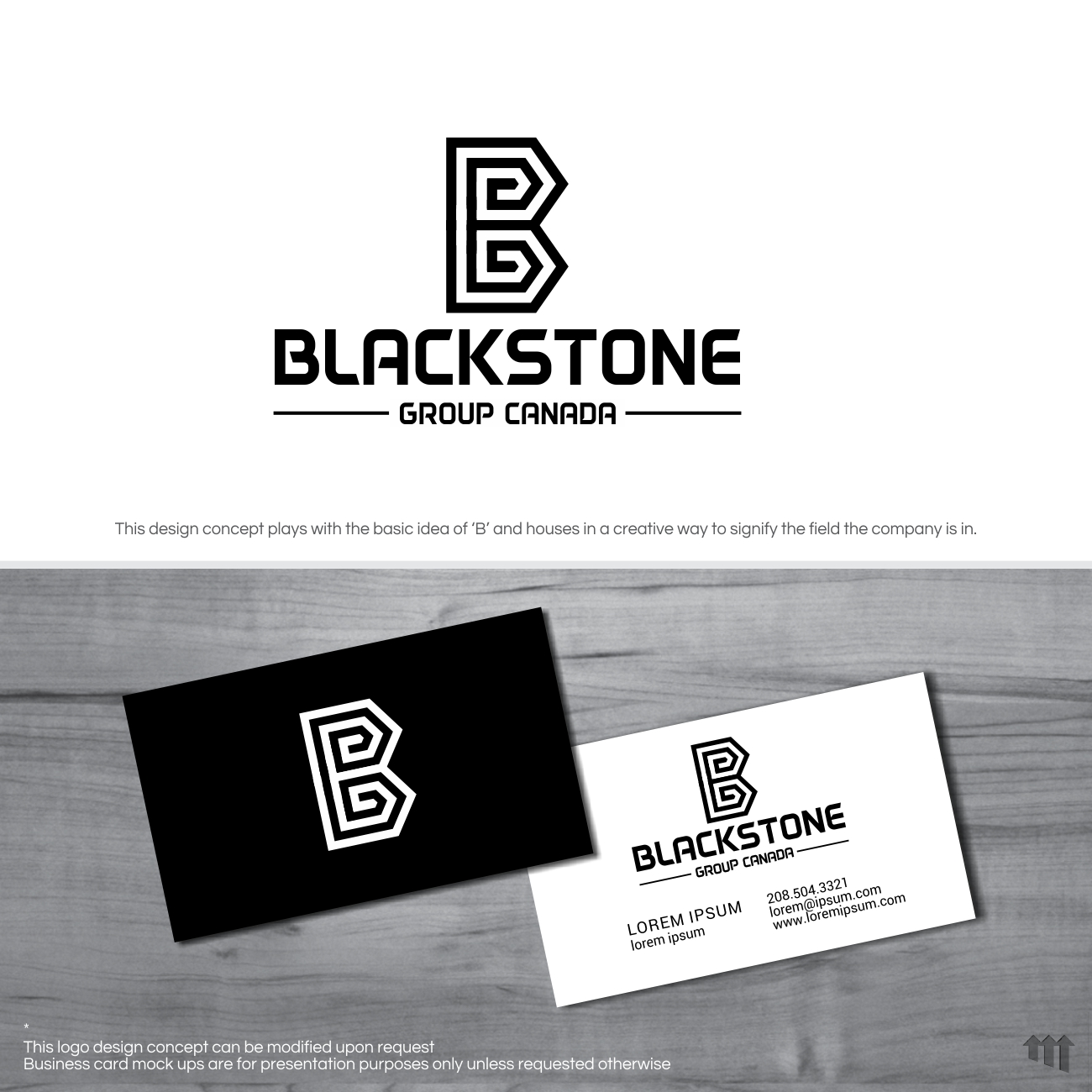 Logo Design by MBARO for Blackstone Group Canada Inc. | Design #20651572