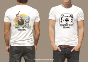 Disaster Dogs Brewing Wrecking Ball Design | Design de T-shirt par Nuepine Designs