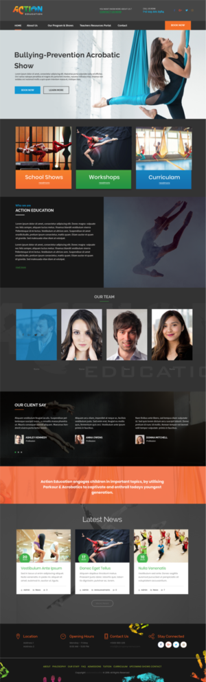 Website needed for Entertainment Company [Wordpress & Mobile Site] (Contest) | Web Design by designerkochi