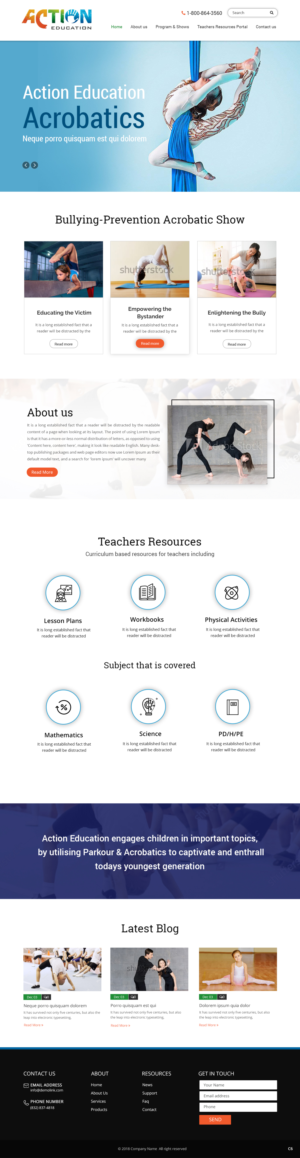 Web Design par pb pour Action Reaction Entertainment | Design #20649507