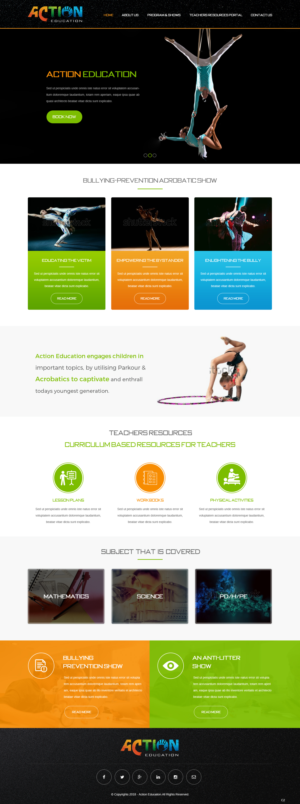 Web Design by pb for Action Reaction Entertainment | Design: #20649508