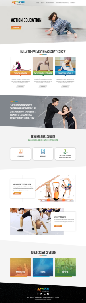 Web Design by pb for Action Reaction Entertainment | Design: #20649509