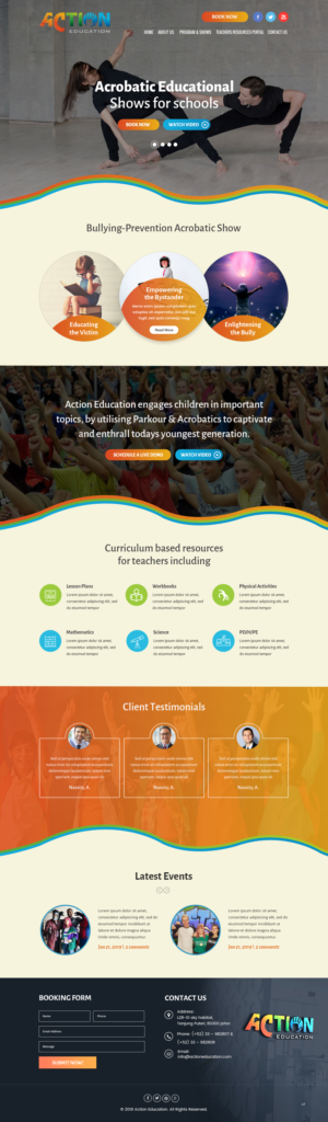 Web Design by pb for Action Reaction Entertainment | Design: #20649510