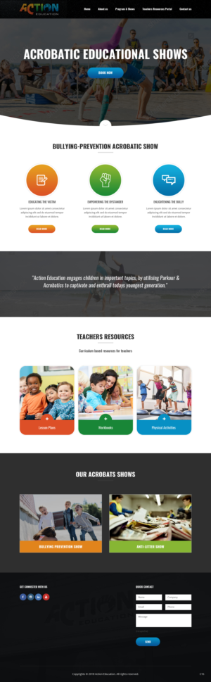 Web Design by pb for Action Reaction Entertainment | Design: #20649513