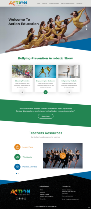 Web Design by pb for Action Reaction Entertainment | Design: #20649517