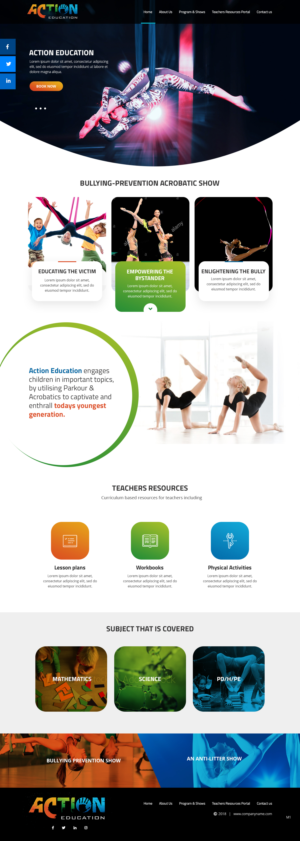 Web Design by pb for Action Reaction Entertainment | Design: #20649520