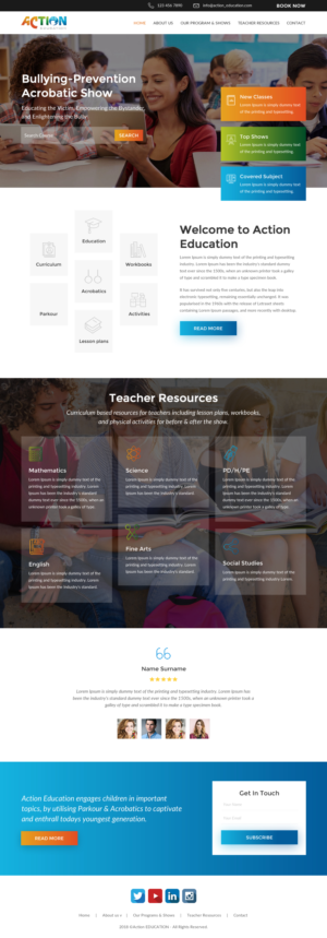 Web Design by rightway for Action Reaction Entertainment | Design: #20658185