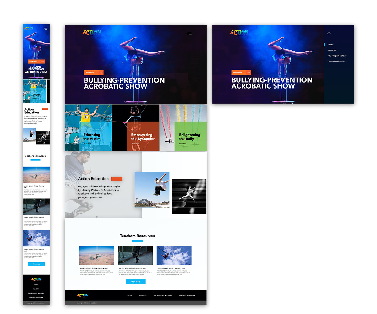 Web Design by Trisna mulyana for Action Reaction Entertainment | Design #20650535