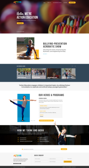 Web-Design von AbhishekRoyBunty für Action Reaction Entertainment | Design: #20688375